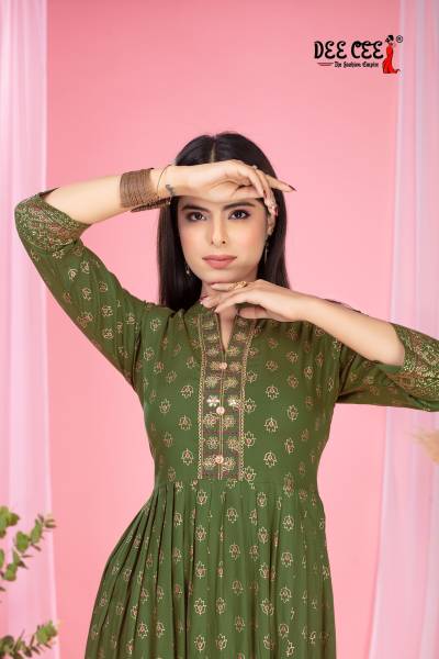 AMALA BY DEECEE DESIGNER RAYON GOWN WHOLESALER IN INDIA